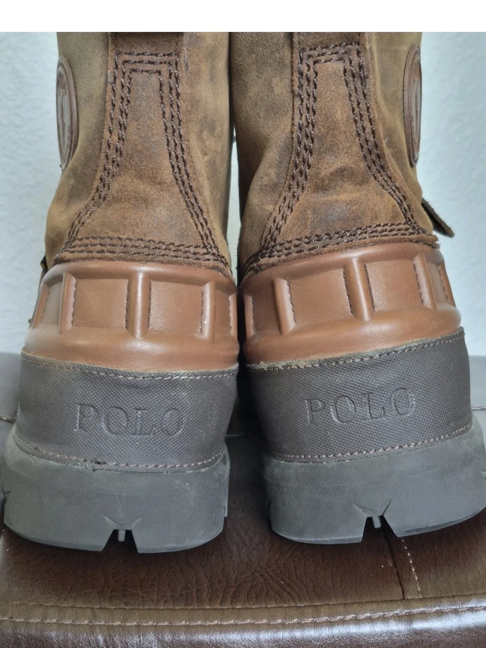 Polo by Ralph Lauren Oslo High Brown Waterproof Leather Lace-Up Men's Boots